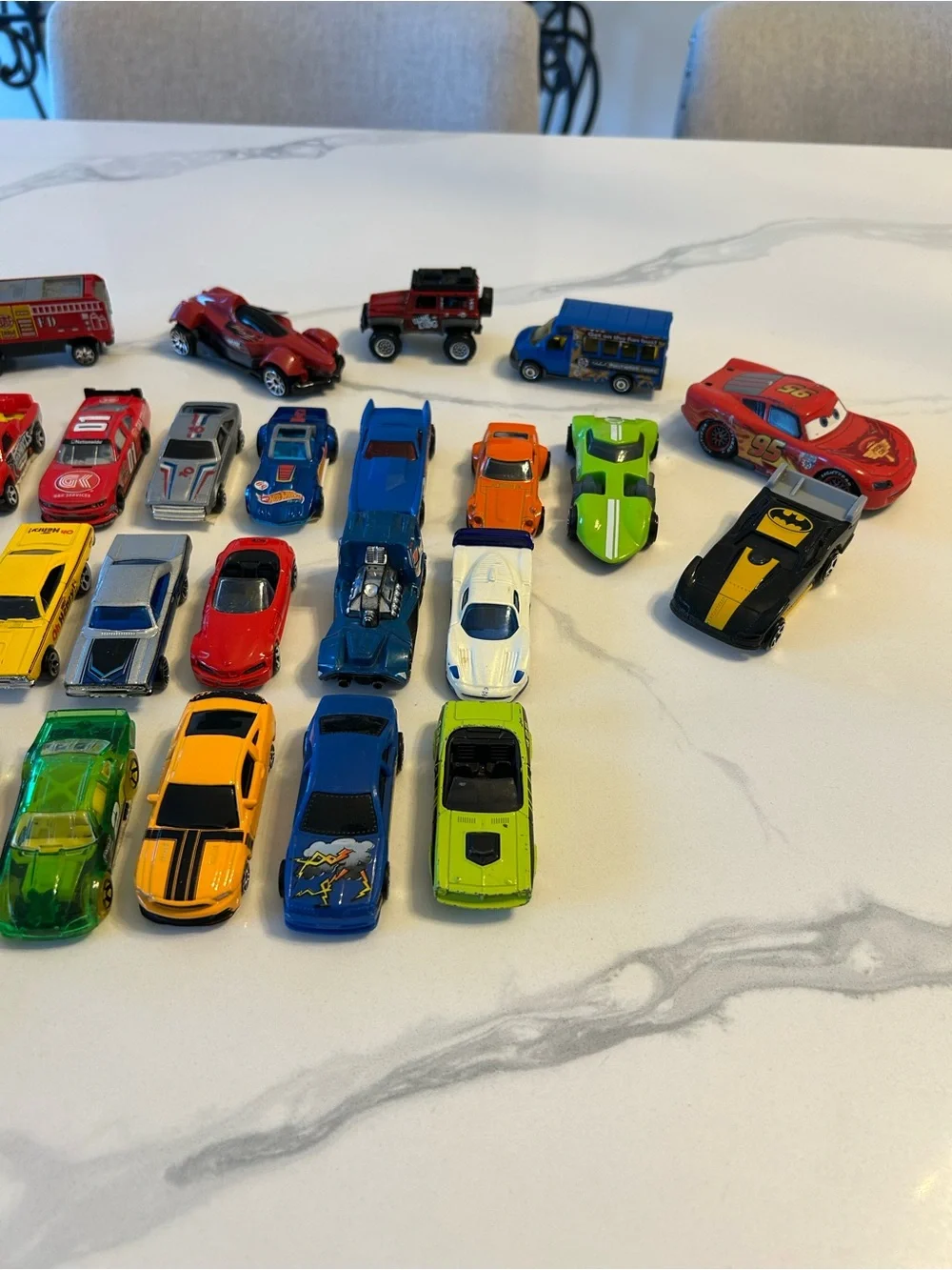35 Hot Wheels Assorted Toy Cars- Mixed Colors
